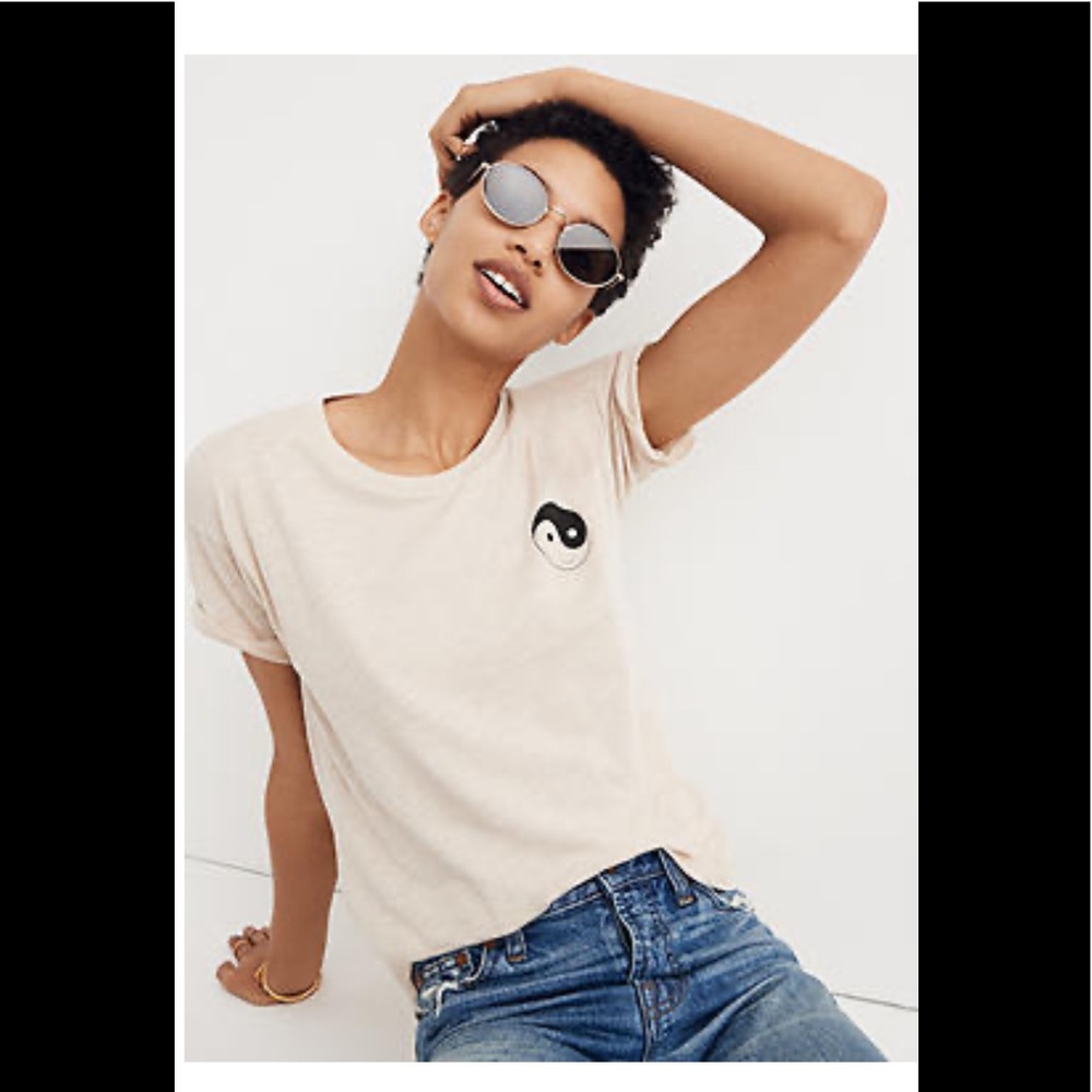 Madewell Yin-Yang Whisper Cotton Crewneck Tee